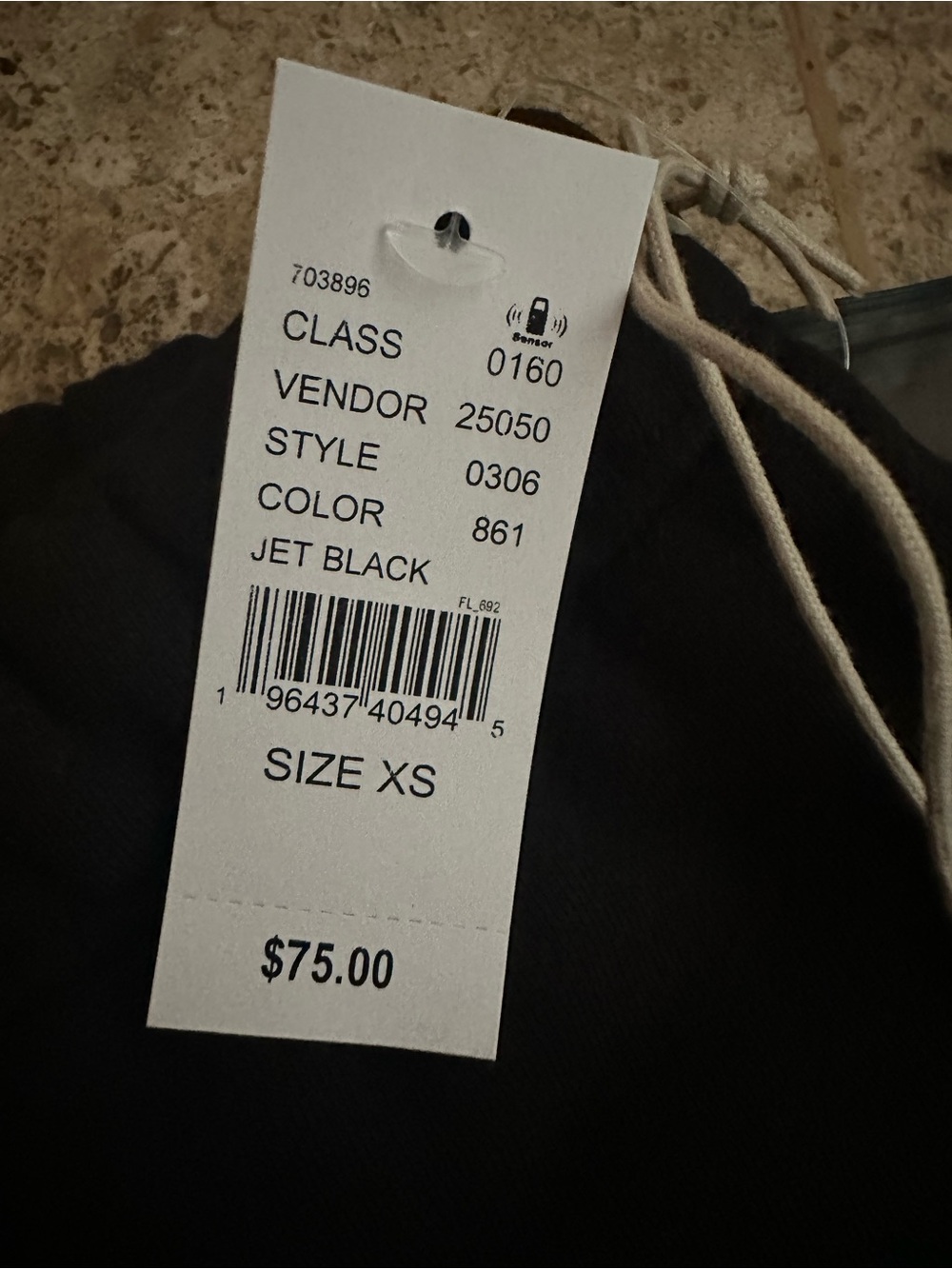 ESSENTIALS jet Black Drawstring Shorts - Picture 4 of 5